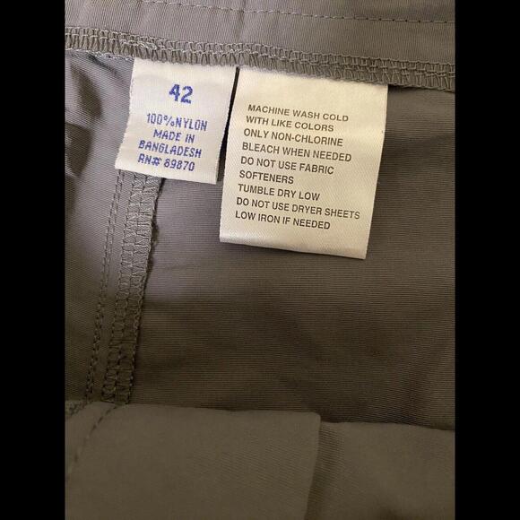 Bimini Bay Outfitters Men’s Performance Gear Gray Nylon Shorts Fishing Sz 42 - Picture 8 of 12